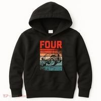 4 Year Old 4th Birthday Monster Truck Kids Hoodie thumb 0