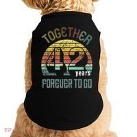 42nd Years Wedding Anniversary Gifts For Couples Matching 42 Doggie Tank thumb 0