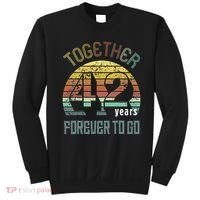 42nd Years Wedding Anniversary Gifts For Couples Matching 42 Sweatshirt thumb 0