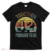 42nd Years Wedding Anniversary Gifts For Couples Matching 42 T-Shirt thumb 0