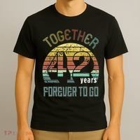 42nd Years Wedding Anniversary Gifts For Couples Matching 42 T-Shirt thumb 3