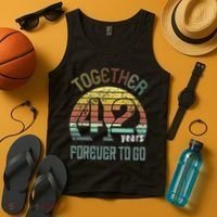 42nd Years Wedding Anniversary Gifts For Couples Matching 42 Tank Top thumb 4
