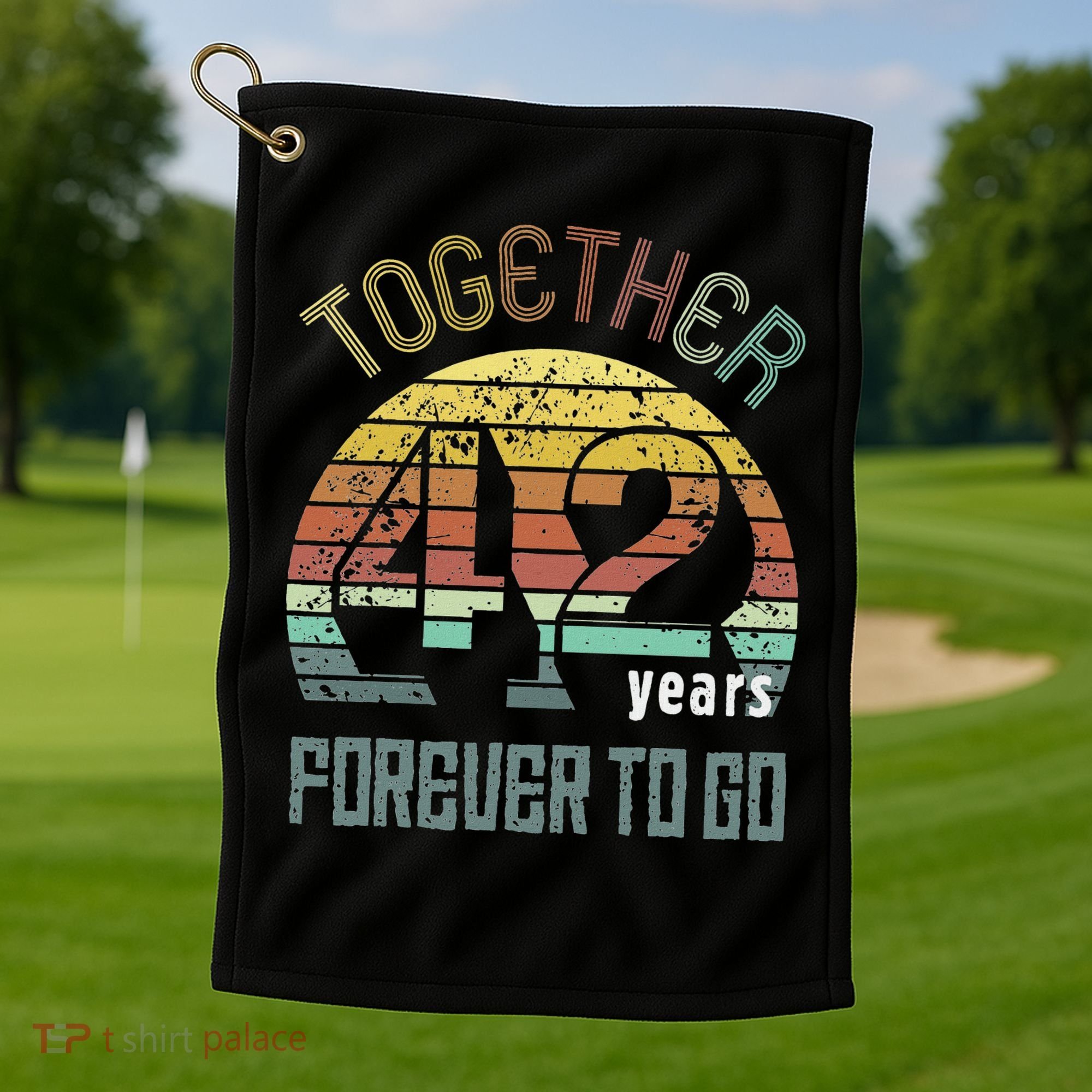 42nd Years Wedding Anniversary Gifts For Couples Matching 42 Golf Towel