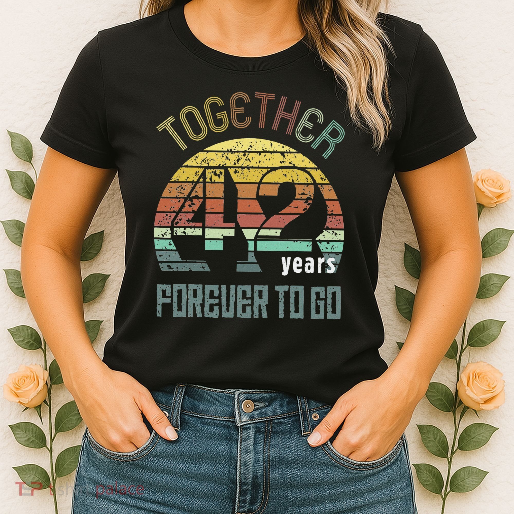 42nd Years Wedding Anniversary Gifts For Couples Matching 42 Women's T-Shirt