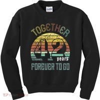 42nd Years Wedding Anniversary Gifts For Couples Matching 42 Kids Sweatshirt thumb 0
