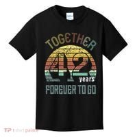42nd Years Wedding Anniversary Gifts For Couples Matching 42 Kids T-Shirt thumb 0