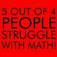 5 Out Of 4 People Struggle With Math Santa Hat thumb 1
