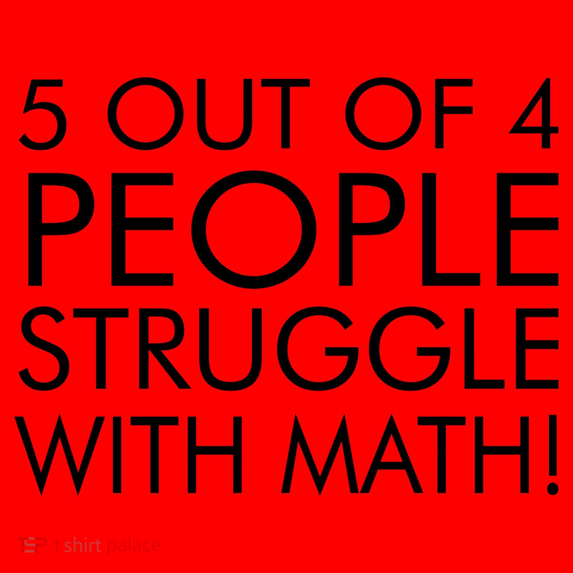 5 Out Of 4 People Struggle With Math Santa Hat