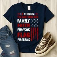 5 Things You Do Not Mess With Pro America Women's T-Shirt thumb 3