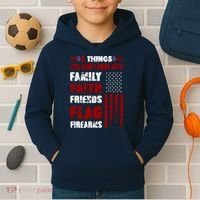 5 Things You Do Not Mess With Pro America Kids Hoodie thumb 2