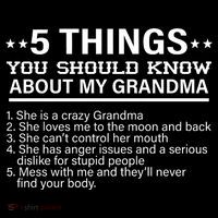5 Things You Should Know About My Crazy Grandma Women's Hoodie thumb 2