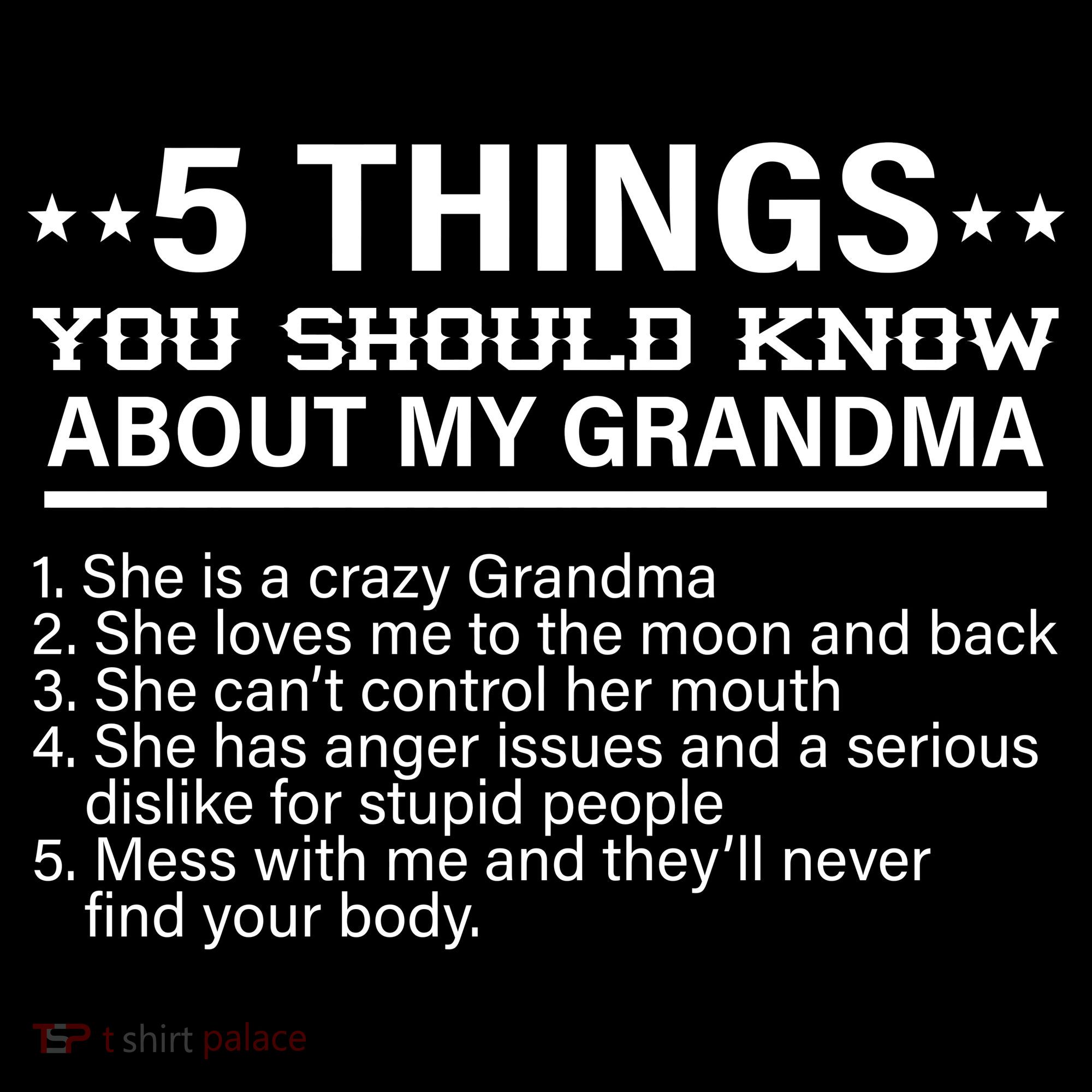 5 Things You Should Know About My Crazy Grandma Baby Bodysuit