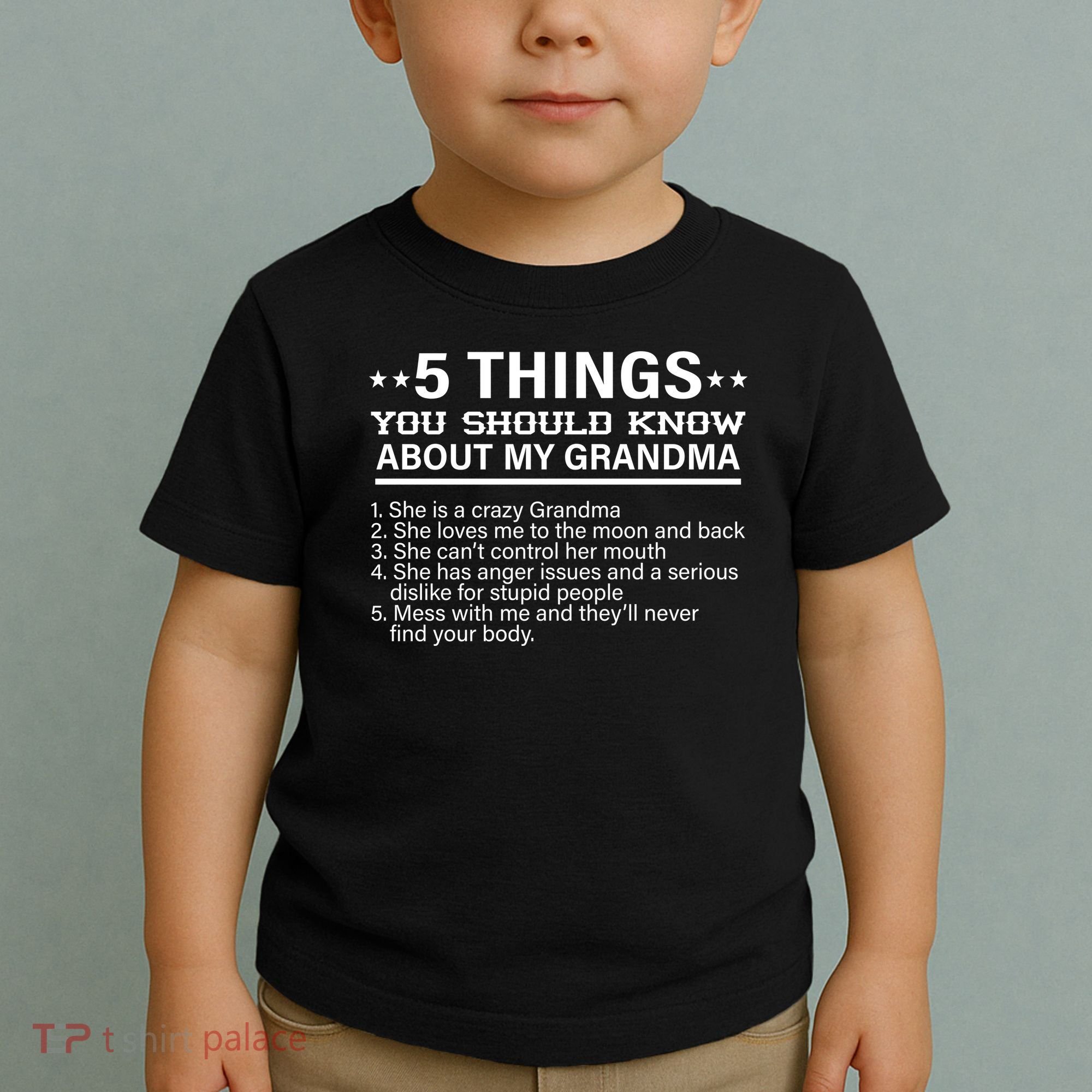 5 Things You Should Know About My Crazy Grandma Toddler T-Shirt