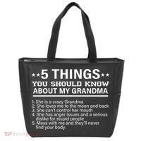 5 Things You Should Know About My Crazy Grandma Tote Bag thumb 0