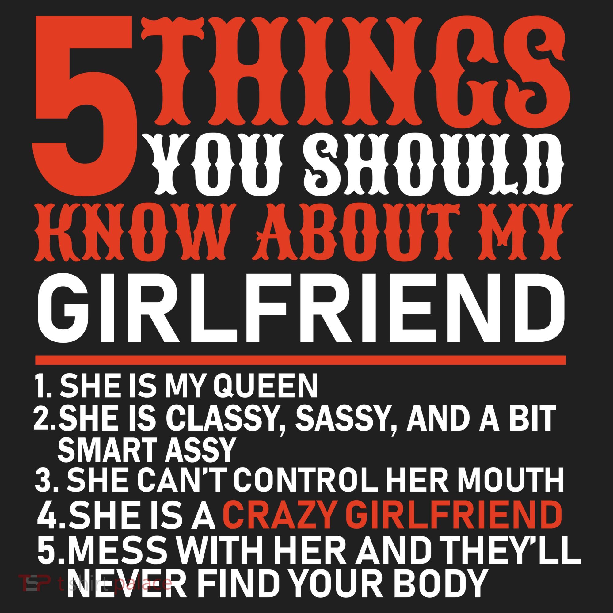 5 Things You Should Know About My Girlfriend Women's Sweatshirt