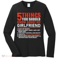 5 Things You Should Know About My Girlfriend Women's Long Sleeve Shirt thumb 0