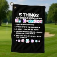 5 Things You Should Know About My Grandma Golf Towel thumb 1