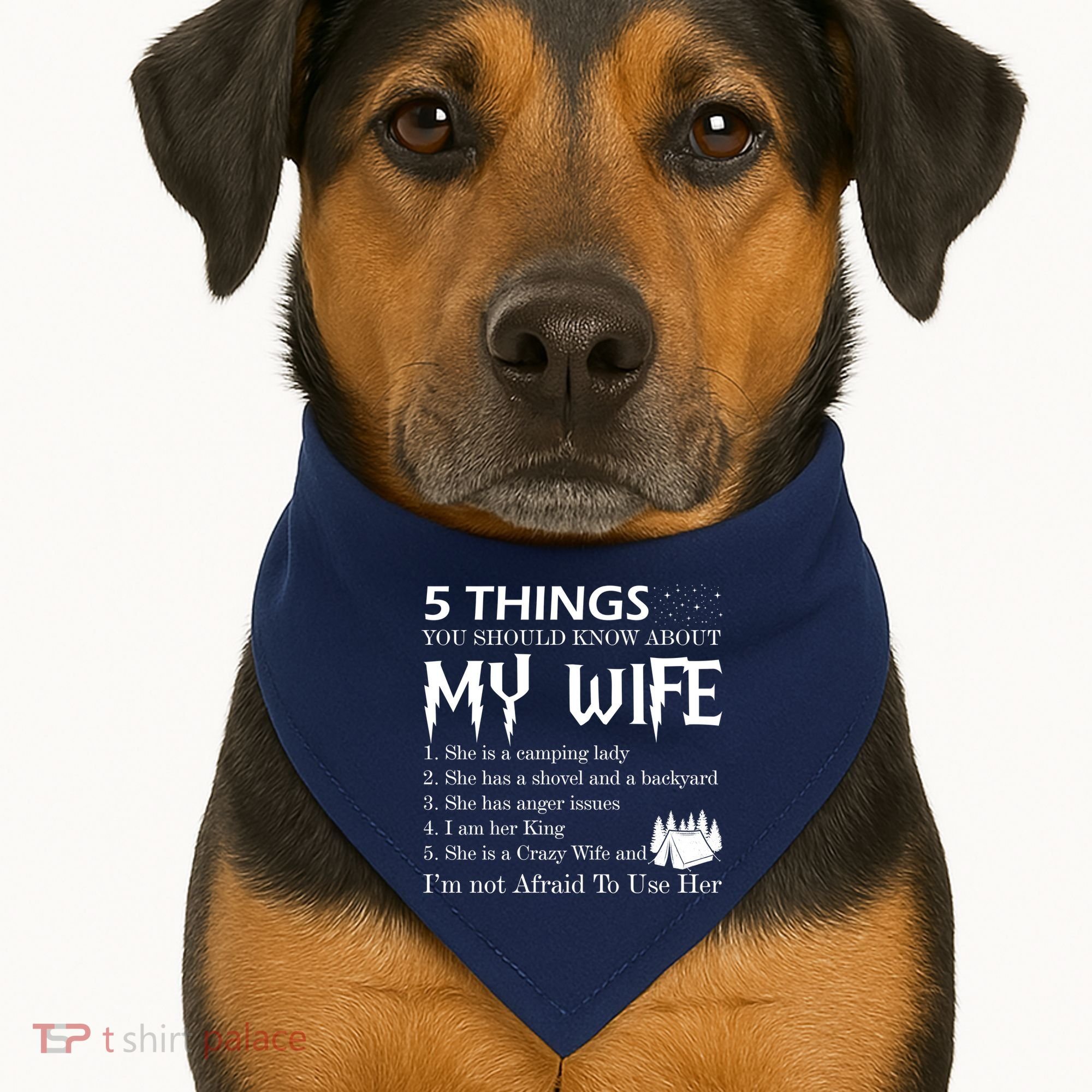 5 Things You Should Know About My Wife USA-Made Doggie Bandana