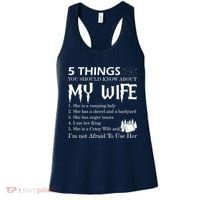 5 Things You Should Know About My Wife Women's Tank Top thumb 0