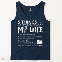 5 Things You Should Know About My Wife Tank Top thumb 2
