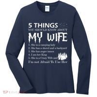 5 Things You Should Know About My Wife Women's Long Sleeve Shirt thumb 0