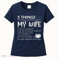 5 Things You Should Know About My Wife Women's T-Shirt thumb 0