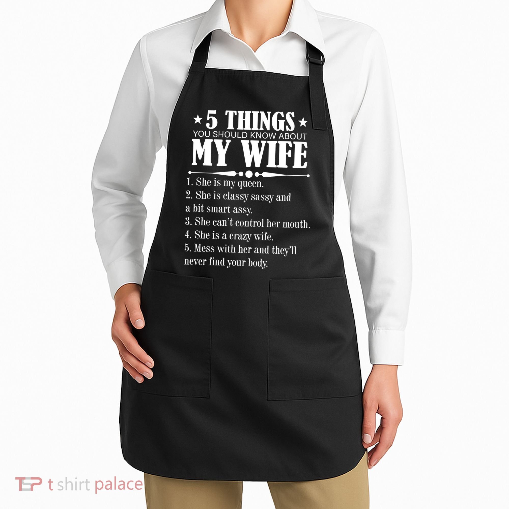 5 Things You Should Know About My Wife Funny Apron