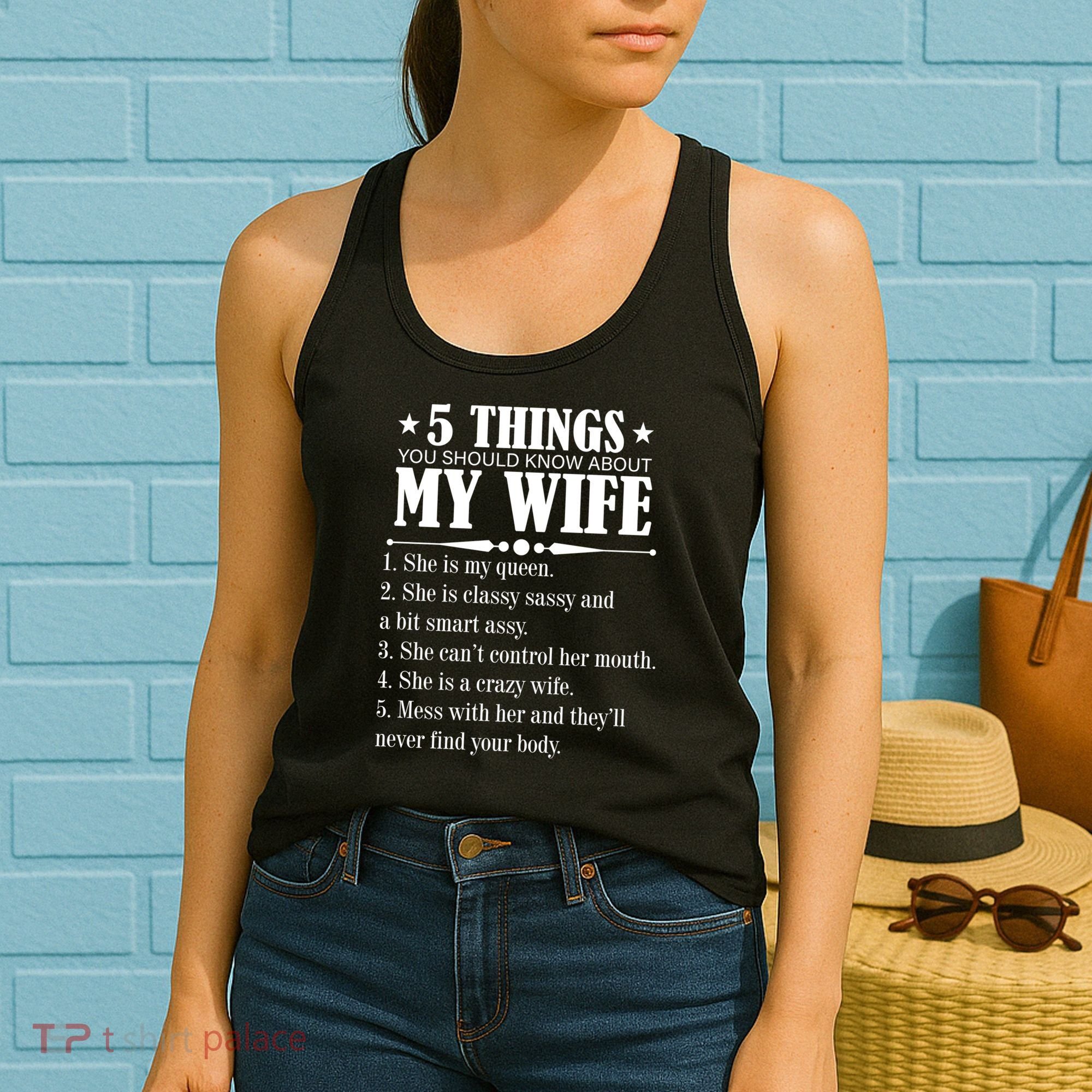 5 Things You Should Know About My Wife Funny Women's Tank Top