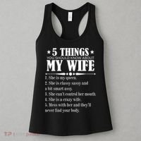 5 Things You Should Know About My Wife Funny Women's Tank Top thumb 3