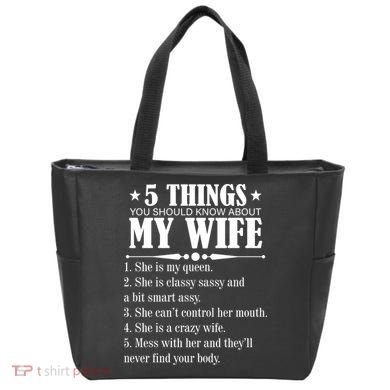 5 Things You Should Know About My Wife Funny Bag