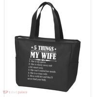5 Things You Should Know About My Wife Funny Tote Bag thumb 3