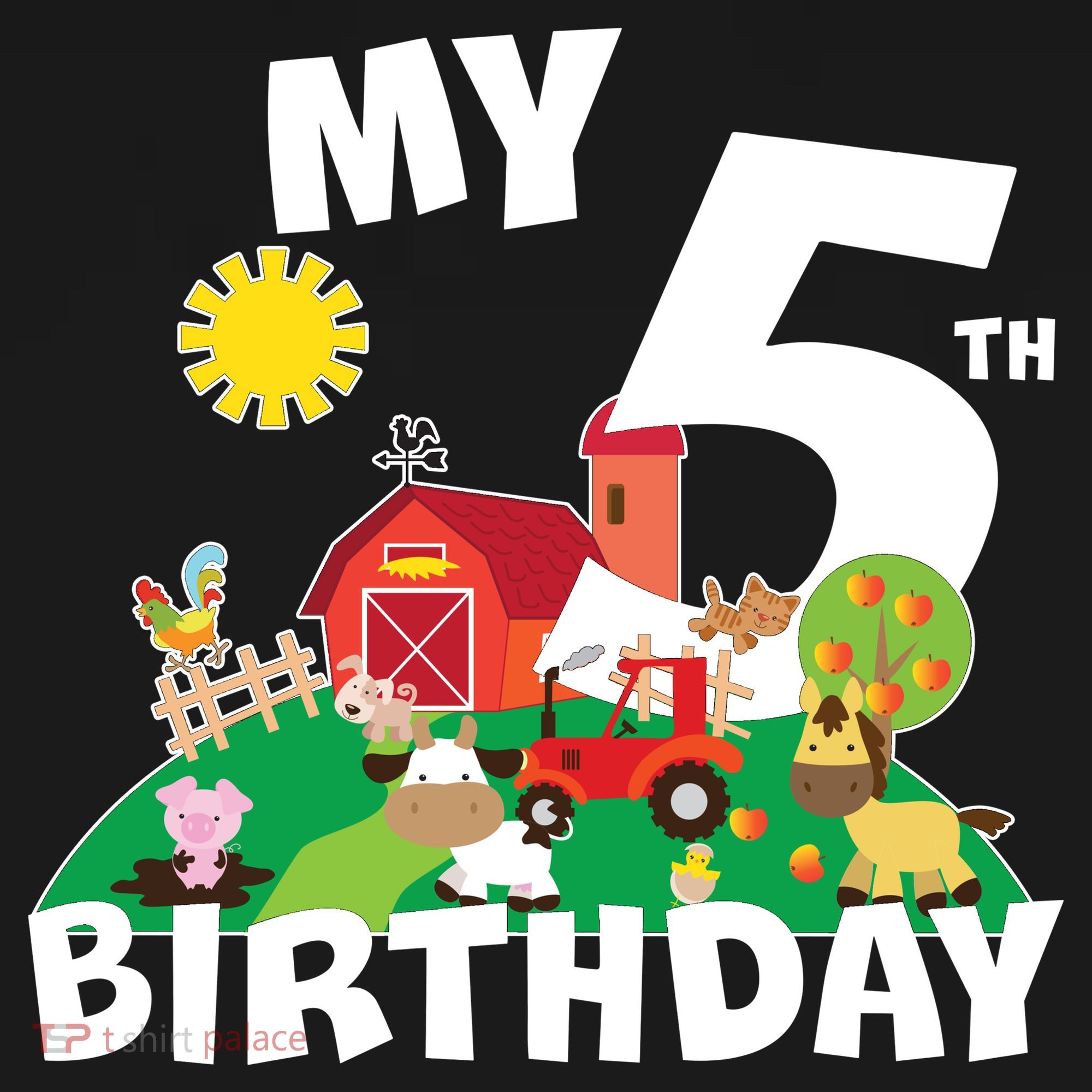 5 Year Old Farm My 5th Birthday Backpack