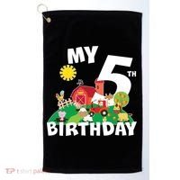 5 Year Old Farm My 5th Birthday Golf Towel thumb 0