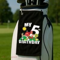 5 Year Old Farm My 5th Birthday Golf Towel thumb 2