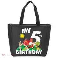 5 Year Old Farm My 5th Birthday Tote Bag thumb 0