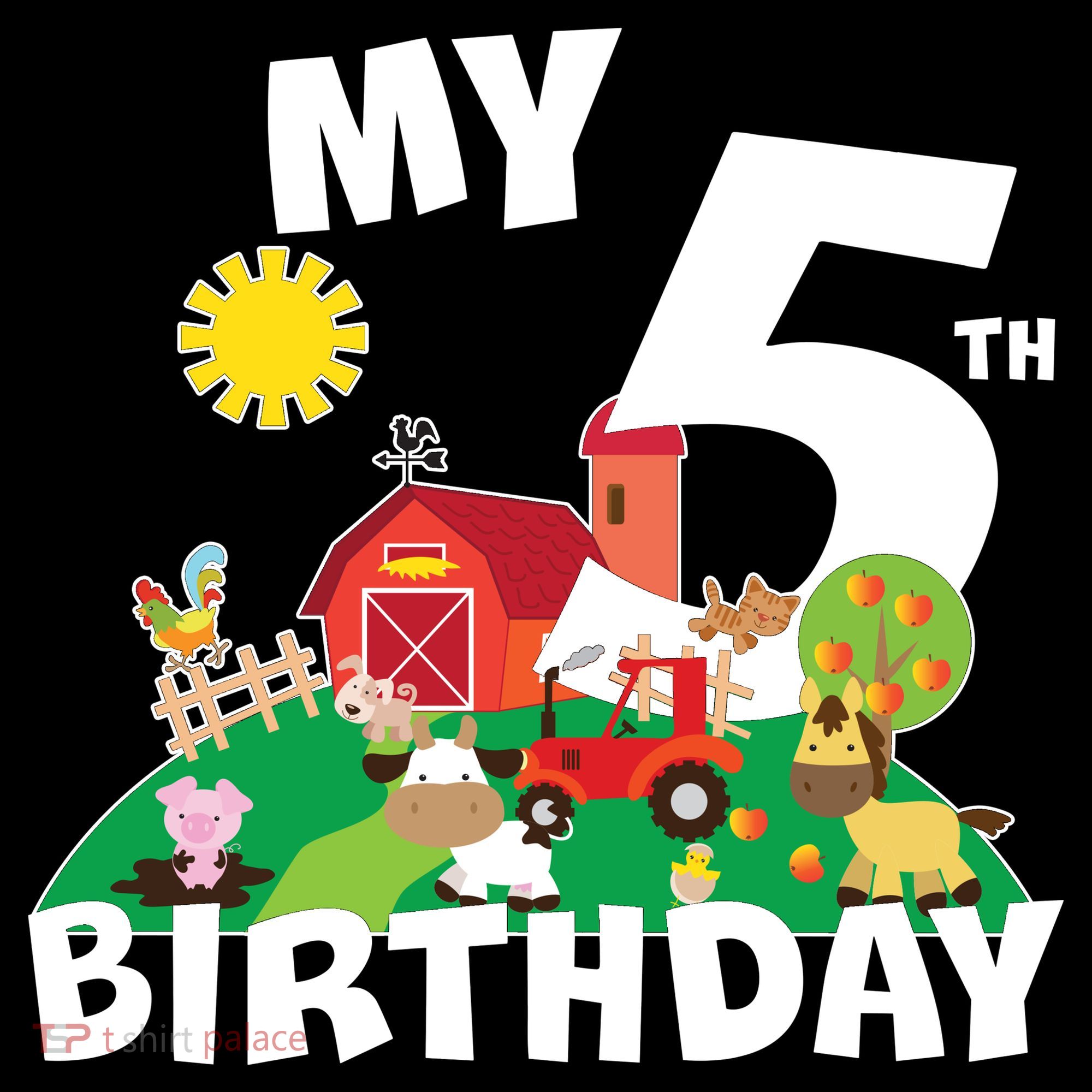 5 Year Old Farm My 5th Birthday Tote Bag