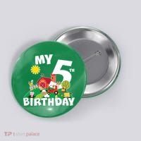 5 Year Old Farm My 5th Birthday Button thumb 0