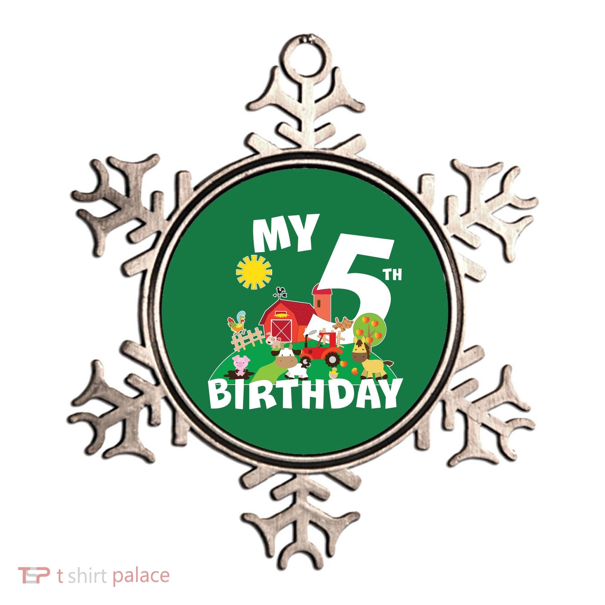 5 Year Old Farm My 5th Birthday Ornament