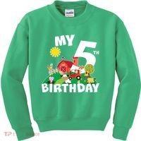 5 Year Old Farm My 5th Birthday Kids Sweatshirt thumb 0