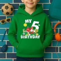 5 Year Old Farm My 5th Birthday Kids Hoodie thumb 2