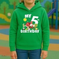 5 Year Old Farm My 5th Birthday Kids Hoodie thumb 3