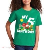 5 Year Old Farm My 5th Birthday Kids T-Shirt thumb 2