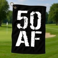 50 AF 50th Birthday Golf Towel thumb 1