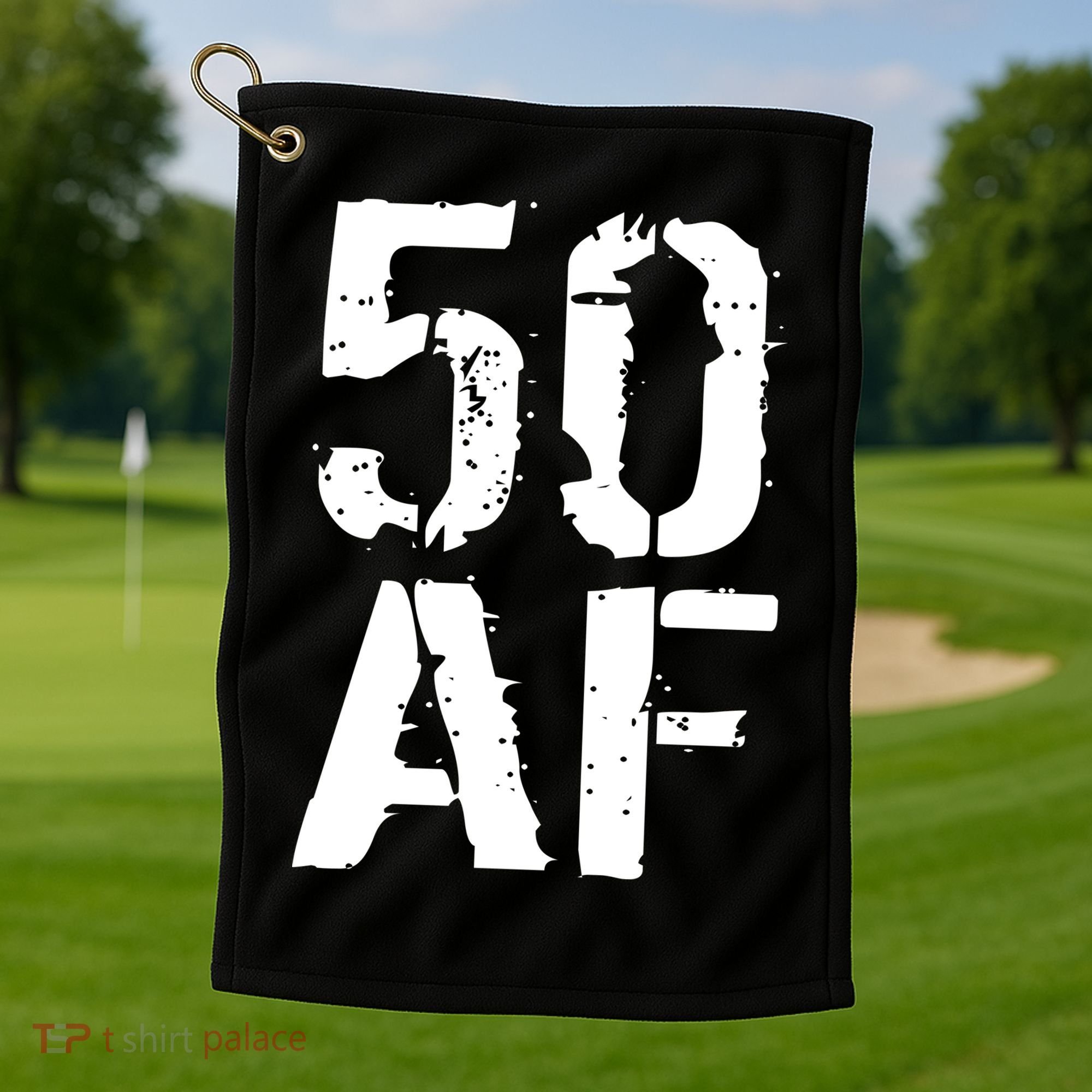 50 AF 50th Birthday Golf Towel