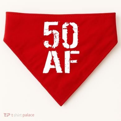 50 AF 50th Birthday USA-Made Doggie Bandana