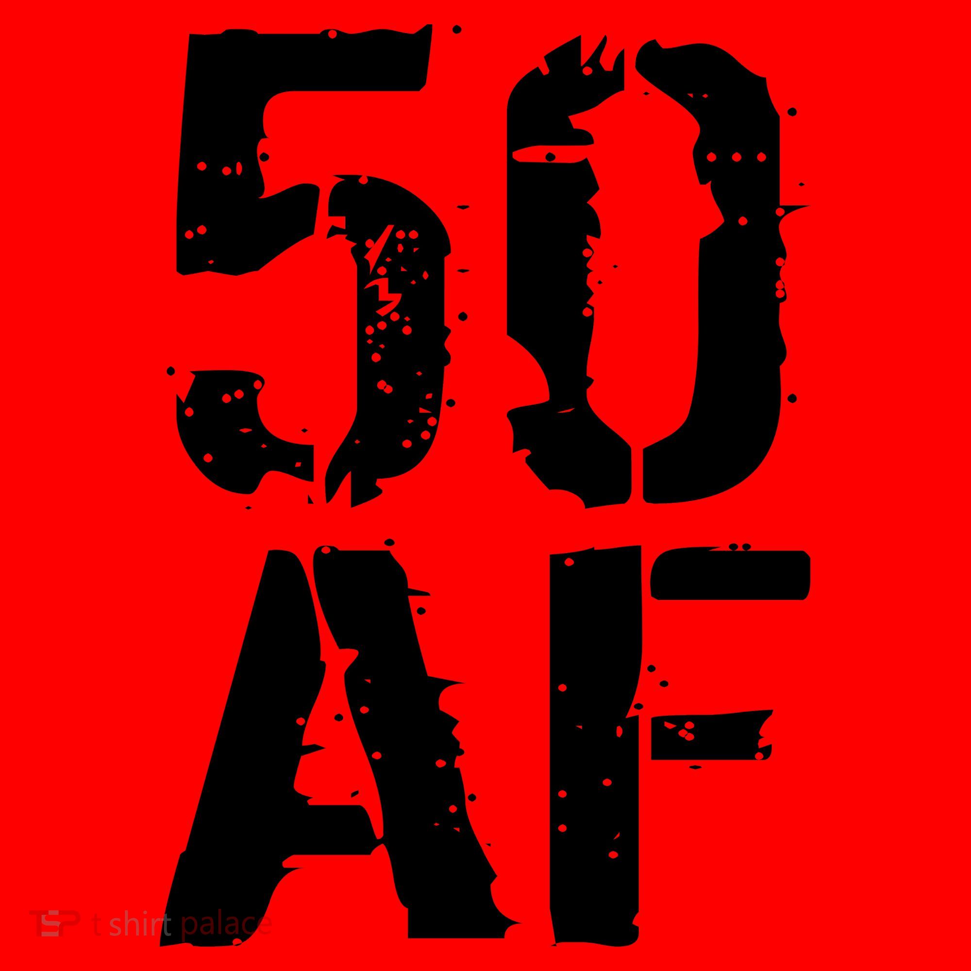 50 AF 50th Birthday Santa Hat