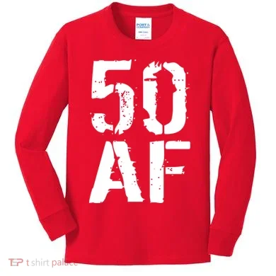 50 AF 50th Birthday Kids Long Sleeve Shirt
