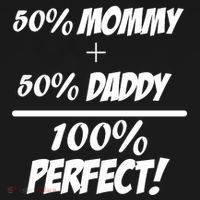 50 Mommy Plus 50 Daddy Equals 100 Percent Perfect Bucket Hat thumb 4