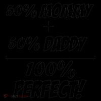 50 Mommy Plus 50 Daddy Equals 100 Percent Perfect Coffee Mug thumb 5