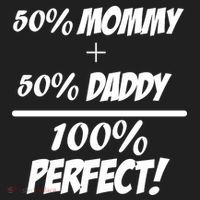 50 Mommy Plus 50 Daddy Equals 100 Percent Perfect Beanie thumb 2